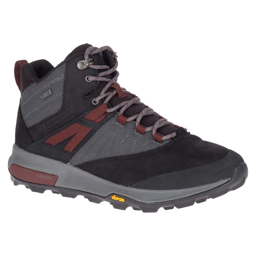 Bottes Merrell Zion Mid Waterproof Noir Homme | N.S.TWSN